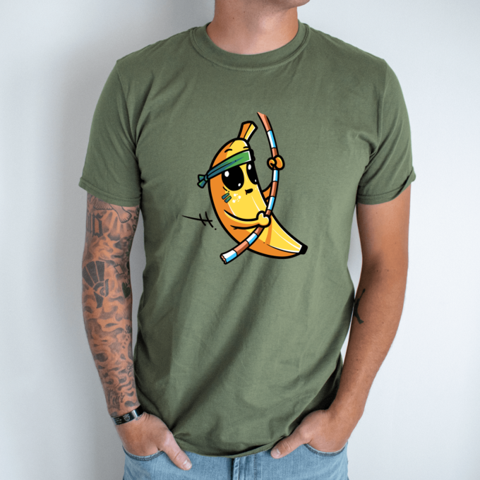 Unisex marškinėliai su spauda „Bananas tarzanas“ - Image 7