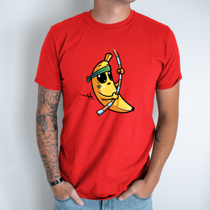 Unisex marškinėliai su spauda „Bananas tarzanas“ - Image 5