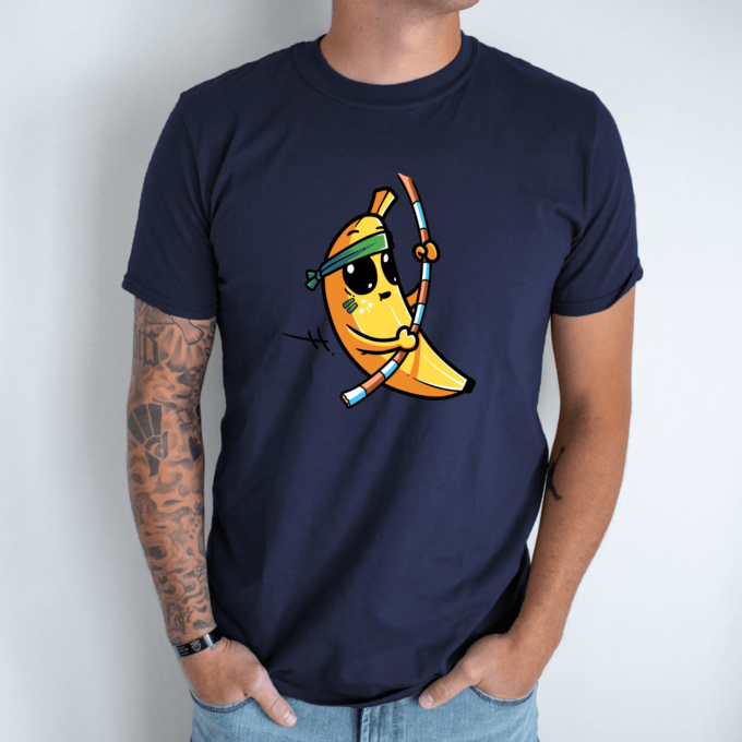 Unisex marškinėliai su spauda „Bananas tarzanas“ - Image 4