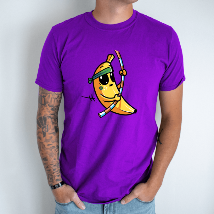 Unisex marškinėliai su spauda „Bananas tarzanas“ - Image 2