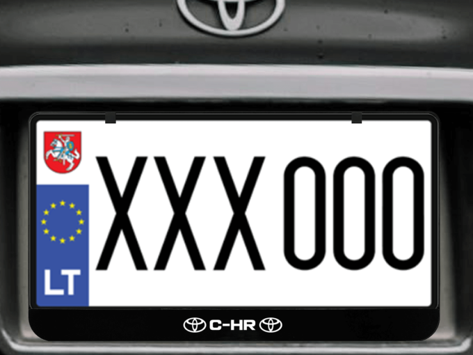 Kvadratinis numerių rėmelis „C-HR"