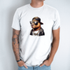 Unisex marškinėliai su spauda „Capybara reperis“ - Image 8