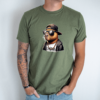 Unisex marškinėliai su spauda „Capybara reperis“ - Image 7