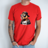 Unisex marškinėliai su spauda „Capybara reperis“ - Image 4