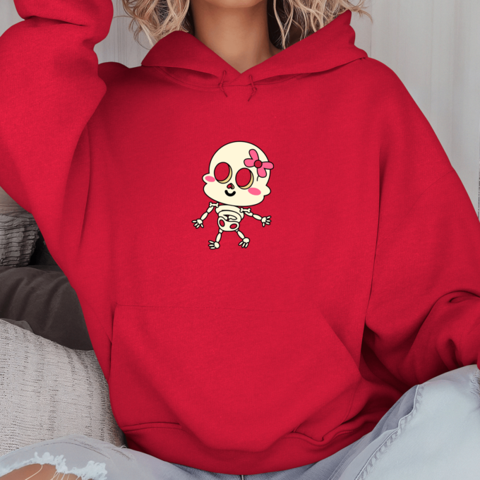 Unisex džemperis su spauda „Emo skeletas mergaitė“ - Image 5