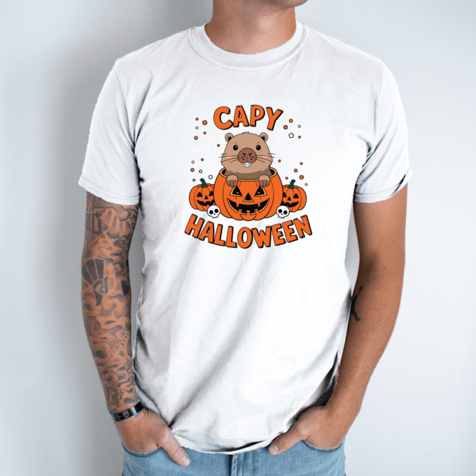 Unisex marškinėliai su spauda „Halloween“