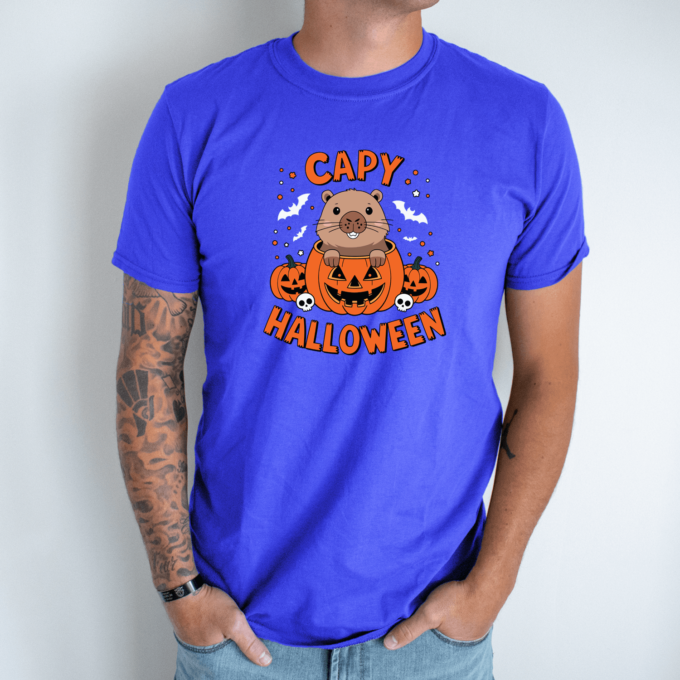 Unisex marškinėliai su spauda „Halloween“ - Image 4