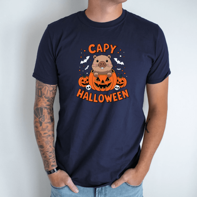Unisex marškinėliai su spauda „Halloween“ - Image 6