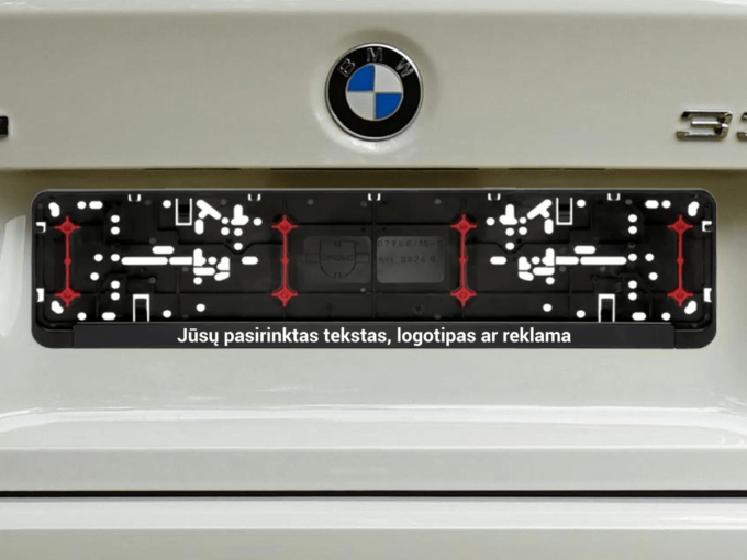 Wurth numerių rėmelis „Jūsų tekstas, logotipas ar reklama"