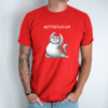 Unisex marškinėliai su spauda „Katinas mankštinasi“ - Image 3