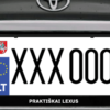 Kvadratinis numerių rėmelis „Praktiškai Lexus"