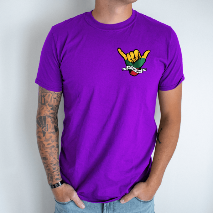 Unisex marškinėliai su spauda „Ranka“ - Image 2