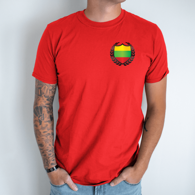 Unisex marškinėliai su spauda „Skydas“ - Image 3