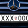 Numerių rėmelis „Mercedes-Benz“