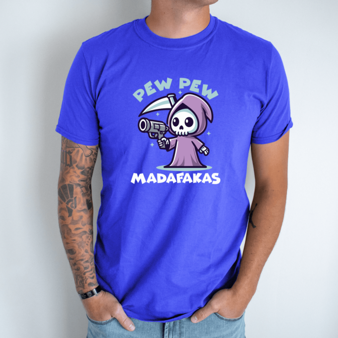 Unisex marškinėliai su spauda „Miela mirtis“ - Image 12