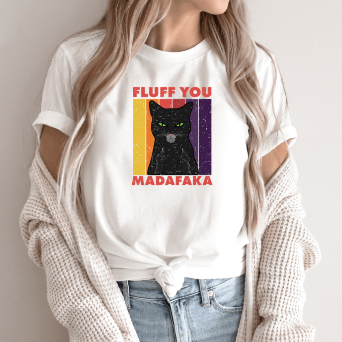 Unisex marškinėliai su spauda „Fluff you madafaka“ - Image 12