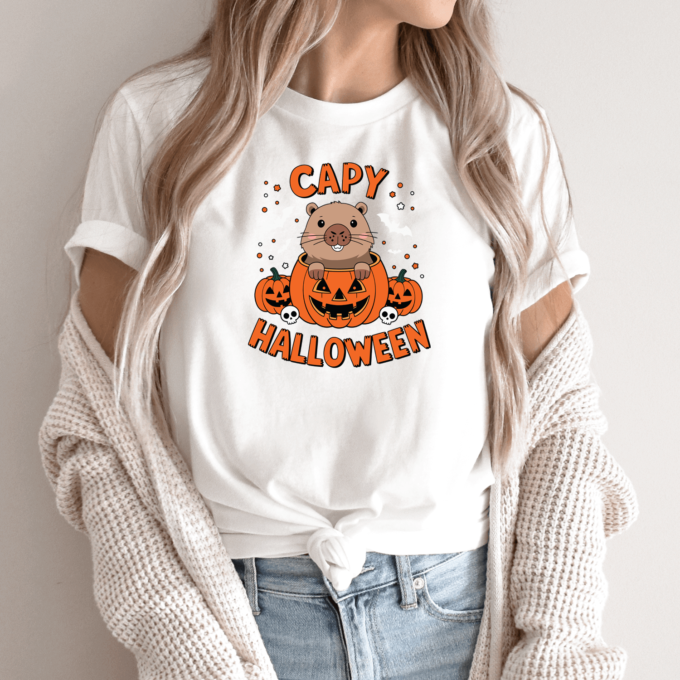 Unisex marškinėliai su spauda „Halloween“ - Image 9