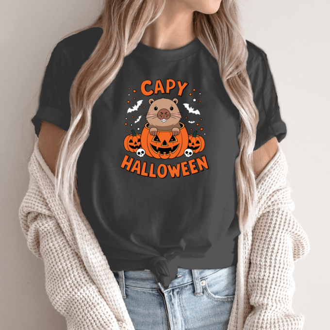 Unisex marškinėliai su spauda „Halloween“ - Image 11