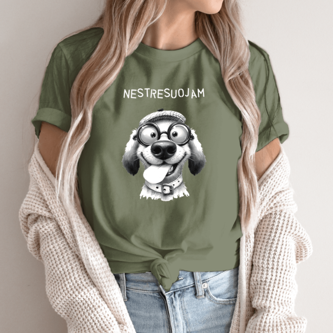 Unisex marškinėliai su spauda „Inteligentas šuo“ - Image 11