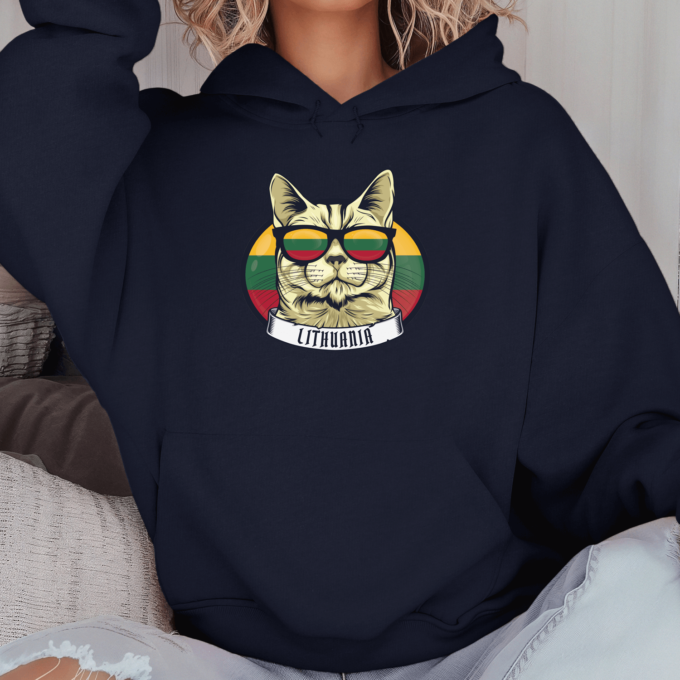 Unisex džemperis su spauda „Lietuvos katinas“ - Image 10