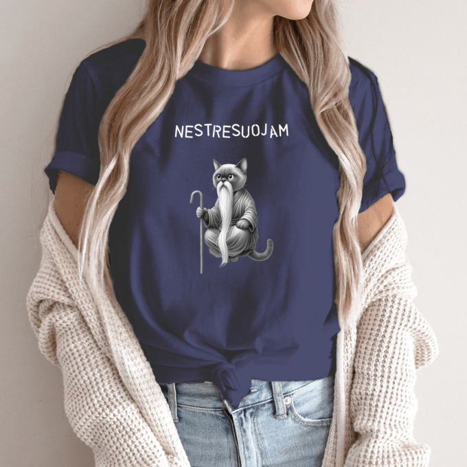 Unisex marškinėliai su spauda „Meistras katinas“ - Image 9