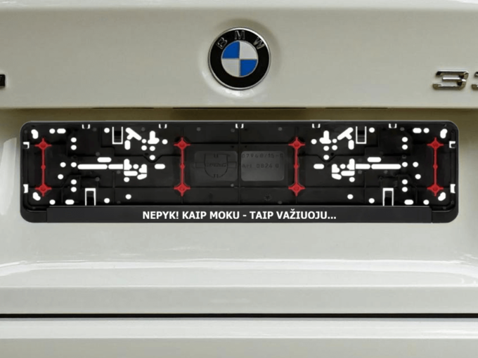 Wurth numerių rėmelis „Nepyk!"