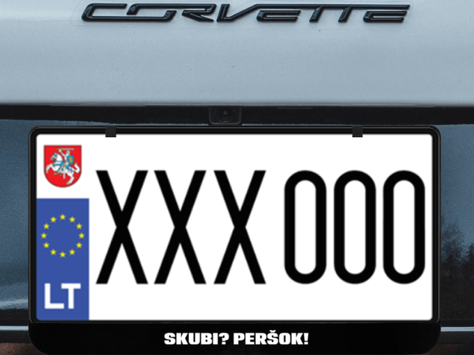Kvadratinis numerių rėmelis „Peršok"