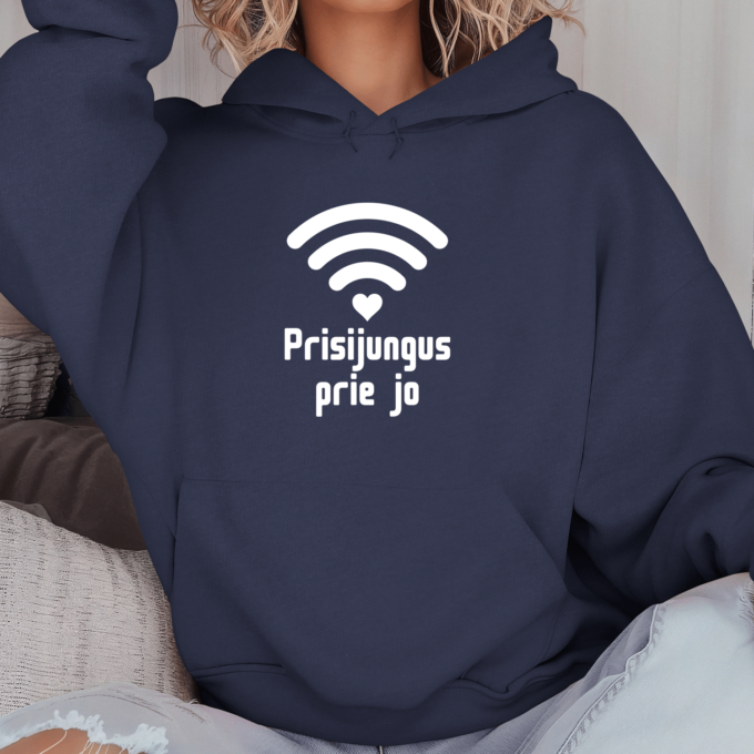 Unisex džemperis su spauda „Prisijungus prie jo“ - Image 4