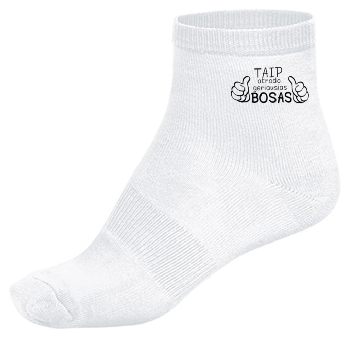 Kojinės su spauda „Taip atrodo geriausias bosas“ - Image 3