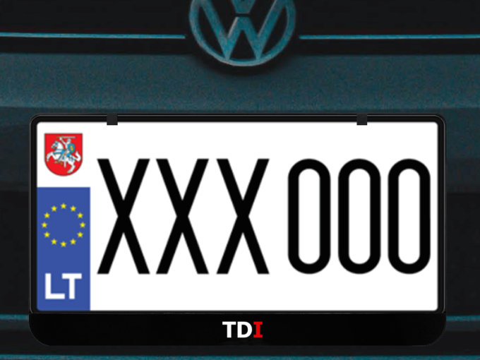 Kvadratinis numerių rėmelis „TDI"