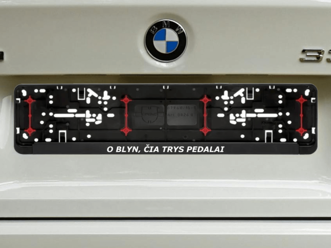 Wurth numerių rėmelis „Trys pedalai"