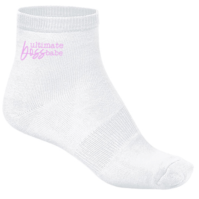 Kojinės su spauda „Ultimate boss babe“ - Image 4
