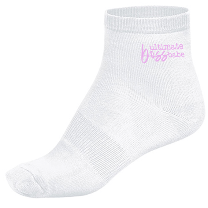 Kojinės su spauda „Ultimate boss babe“ - Image 3