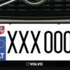 Kvadratinis numerių rėmelis „Volvo"