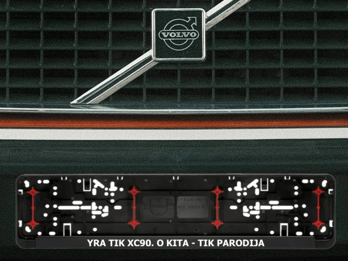 Wurth numerių rėmelis „Yra tik XC90"