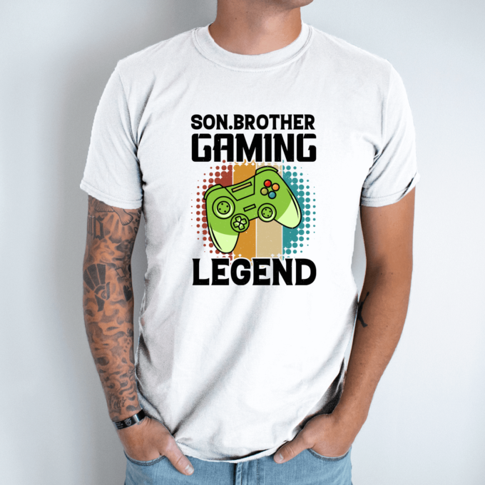 Unisex marškinėliai su spauda „Son brother“