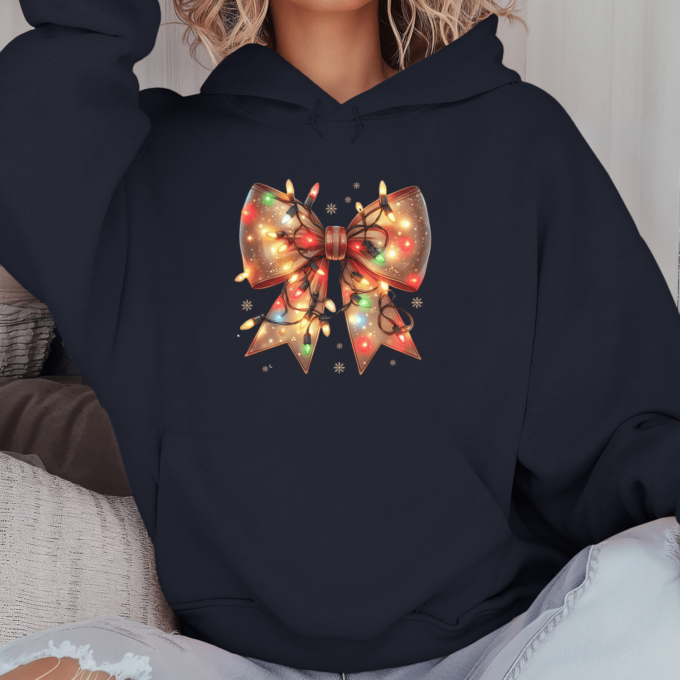 Unisex džemperis su spauda „Kalėdinis kaspinas“ - Image 3