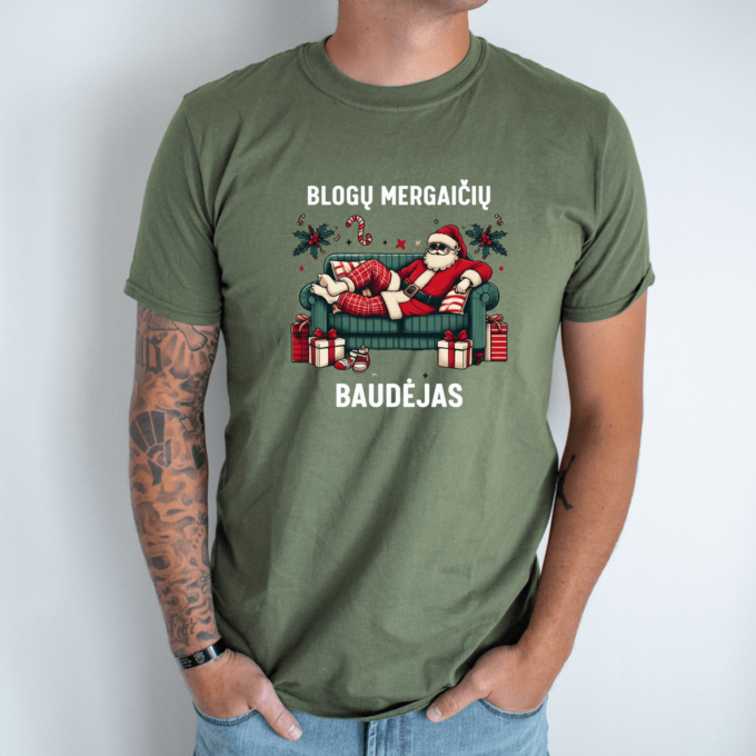 Unisex marškinėliai su spauda „Baudėjas“ - Image 8