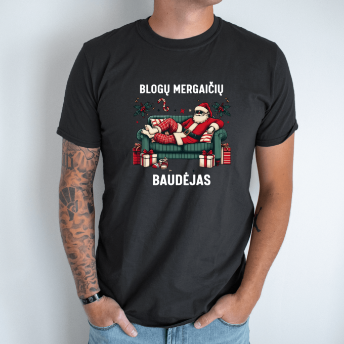 Unisex marškinėliai su spauda „Baudėjas“ - Image 7