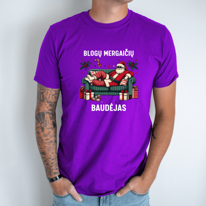 Unisex marškinėliai su spauda „Baudėjas“ - Image 2