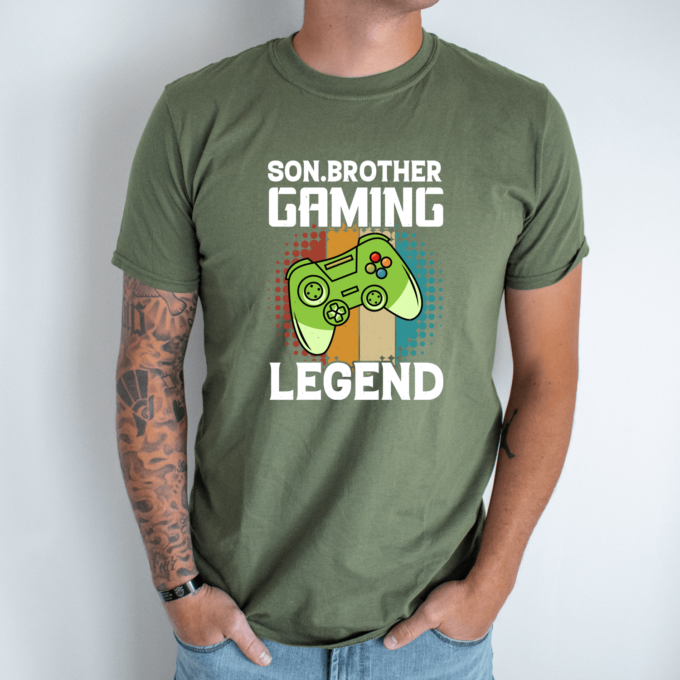 Unisex marškinėliai su spauda „Son brother“ - Image 8