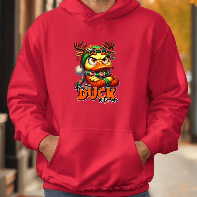 Unisex džemperis su spauda „Dont duck“ - Image 4