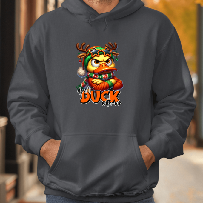 Unisex džemperis su spauda „Dont duck“ - Image 3