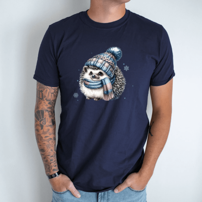 Unisex marškinėliai su spauda „Ežiukas“ - Image 5