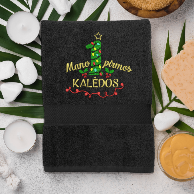 Rankšluostis „Mano pirmos Kalėdos“ - Image 6