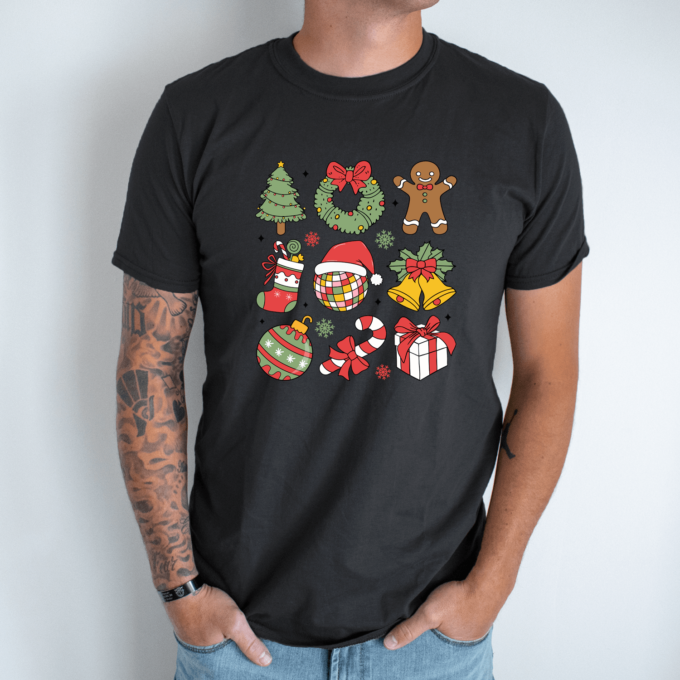 Unisex marškinėliai su spauda „Kalėdos jau čia pat“ - Image 7