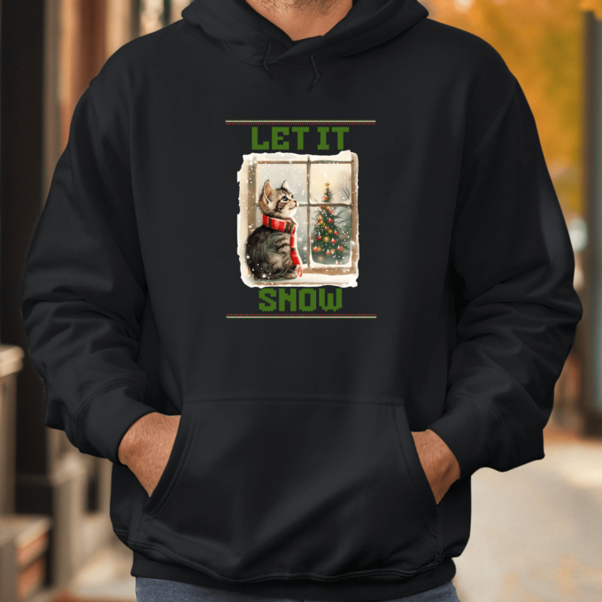 Unisex džemperis su spauda „Let it snow“ - Image 10