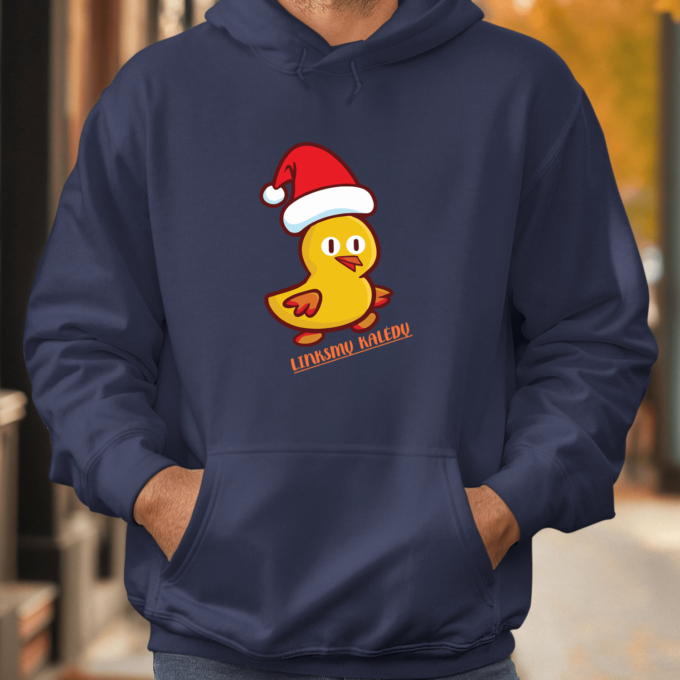 Unisex džemperis su spauda „Linksmų Kalėdų“ - Image 2