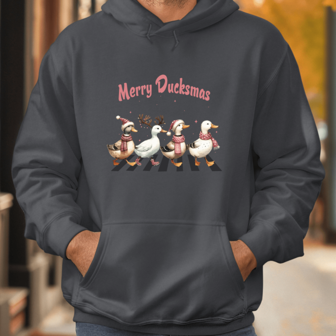 Unisex džemperis su spauda „Merry Ducksmas“ - Image 3