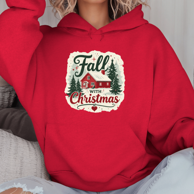 Unisex džemperis su spauda „Fall wiht Christmas“ - Image 5